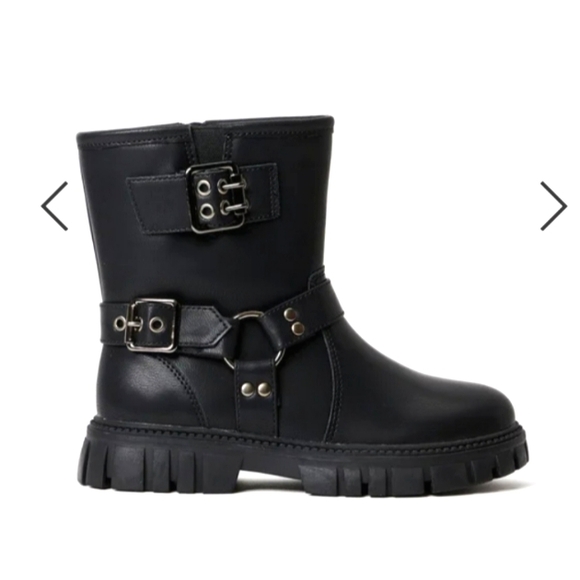 Kids Buckle Moto Boot - Size 11 - Picture 2 of 3